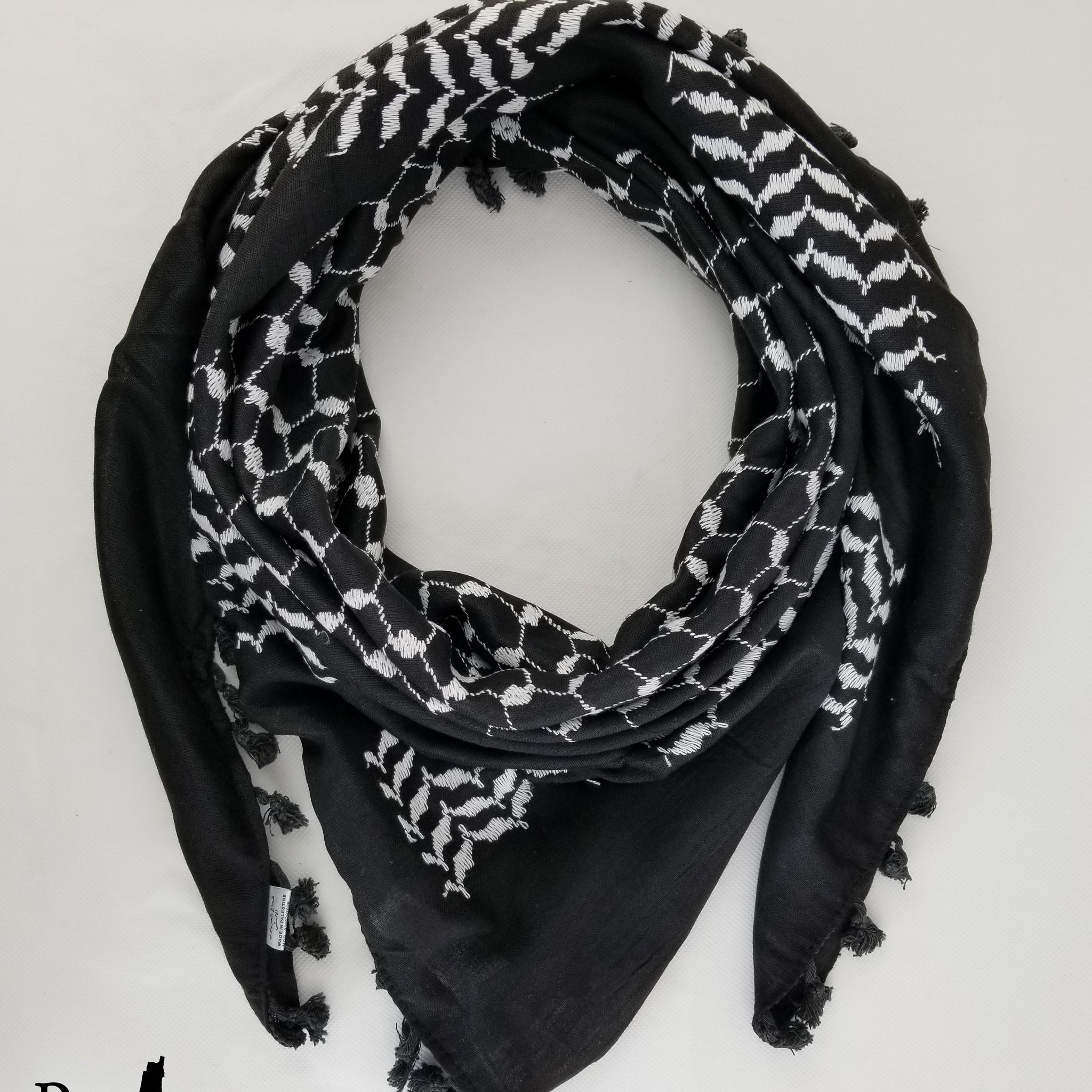 black keffiyeh scarf rajaeen