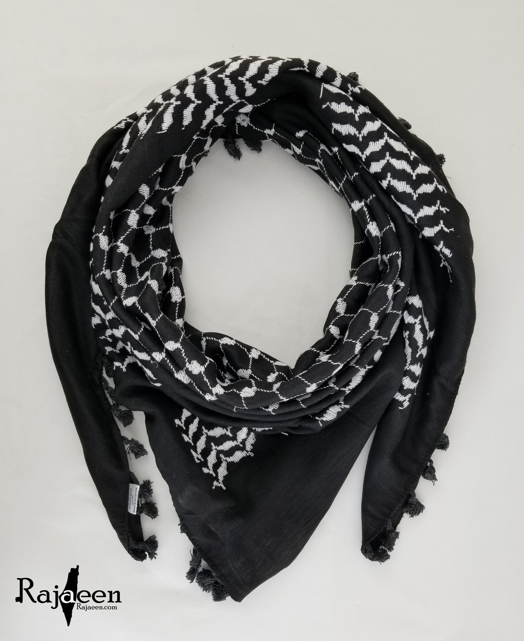 black keffiyeh scarf rajaeen