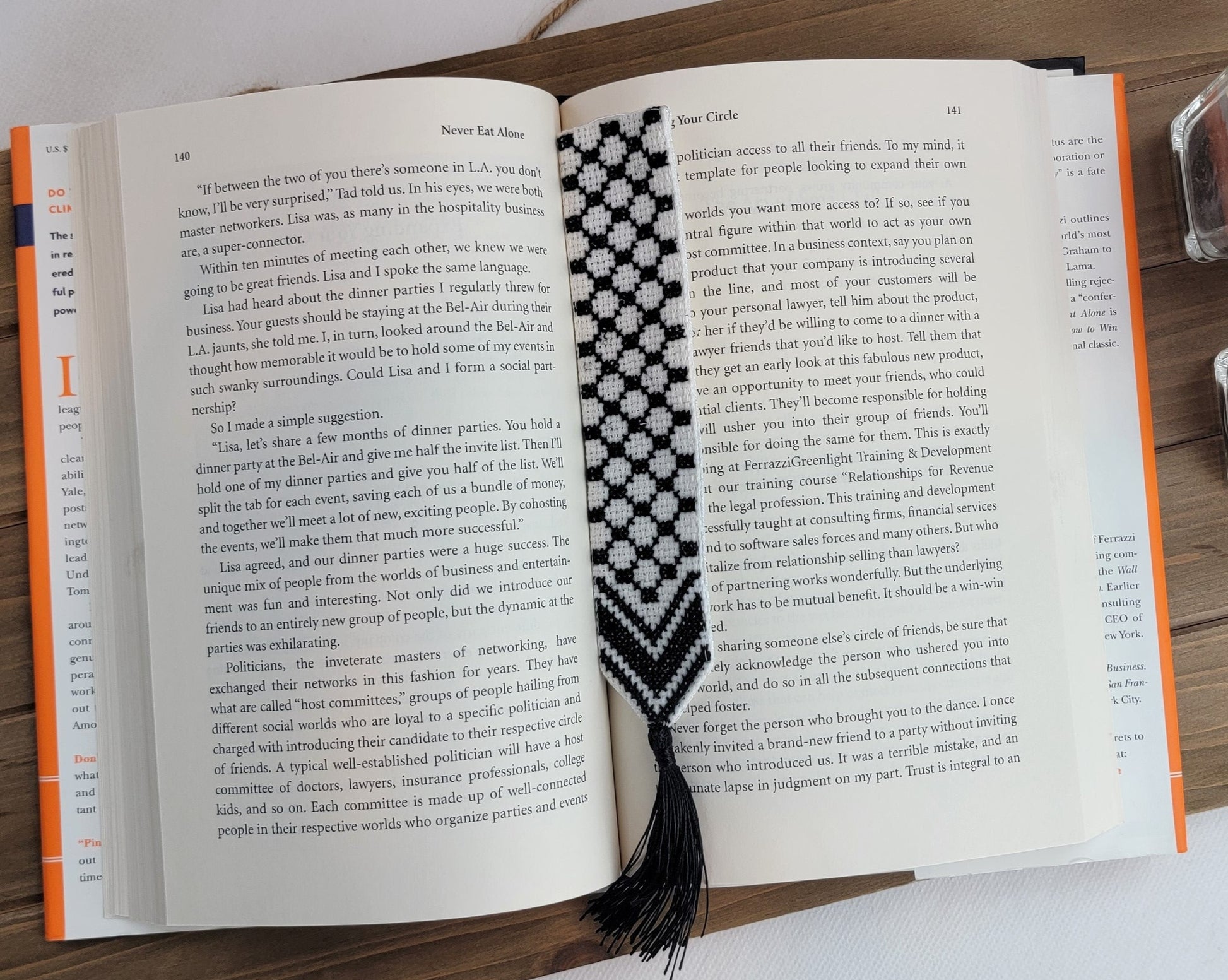 handmade bookmarks keffiyeh design rajaeen
