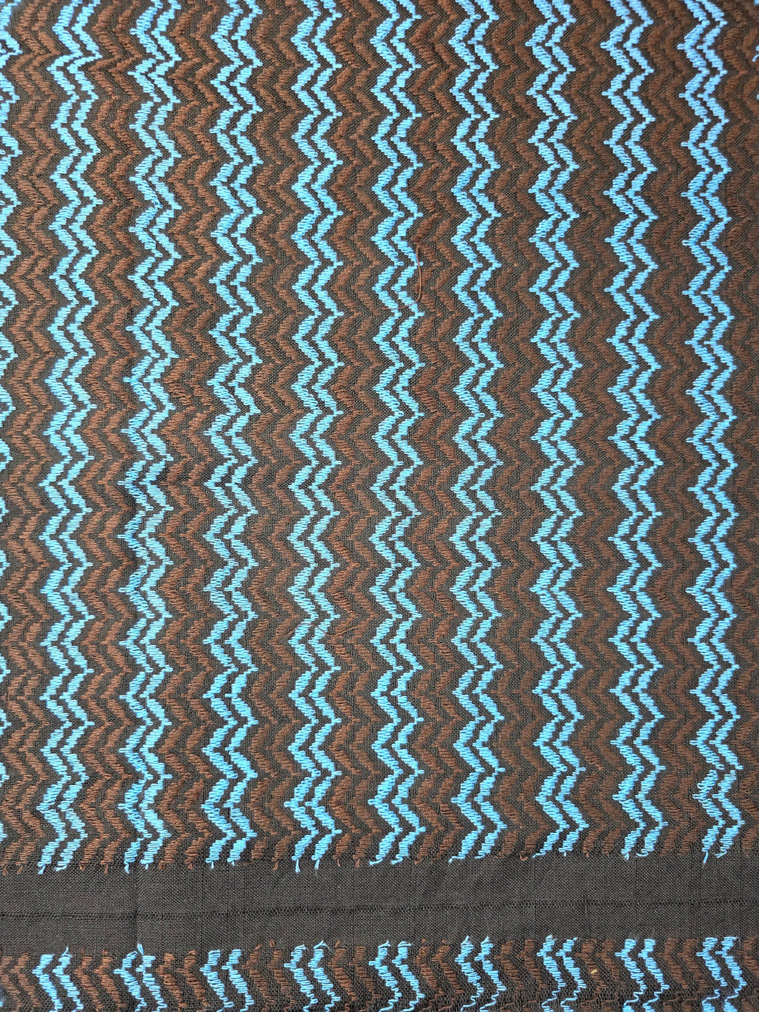 black, blue and brown keffiyeh rajaeen