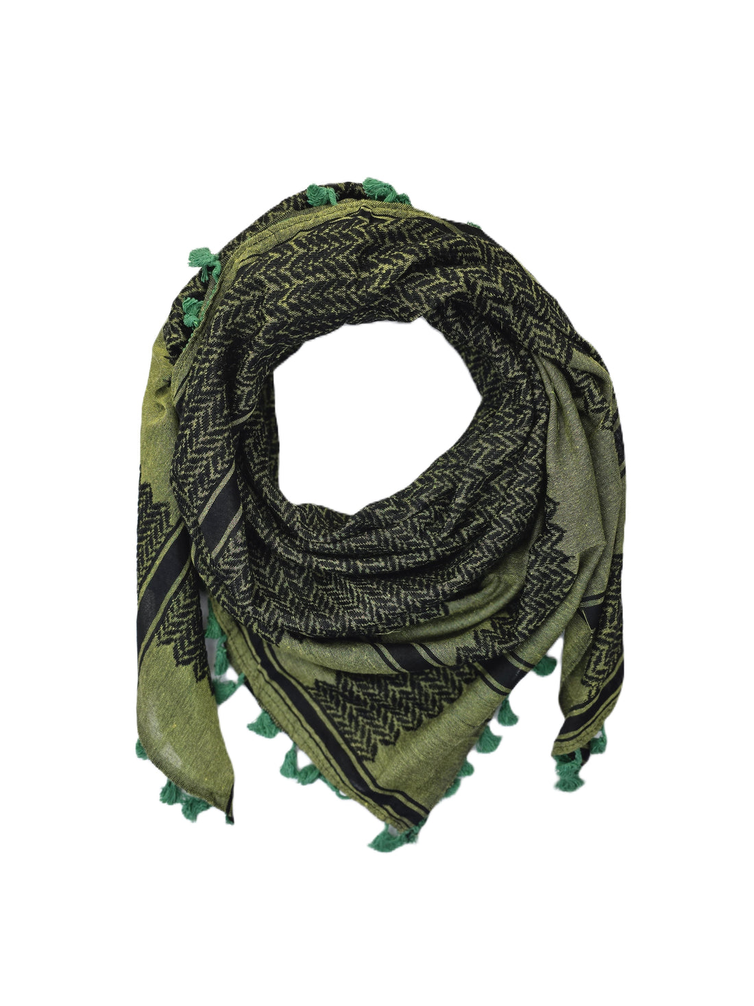 olive and green keffiyeh rajaeen
