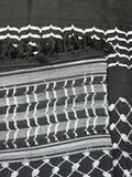 keffiyeh black strips rajaeen