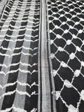 palestanian keffiyeh black strips rajaeen