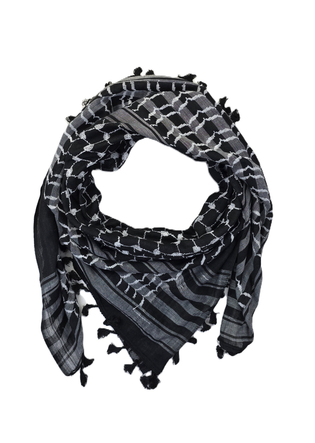 palestanian keffiyeh black rajaeen