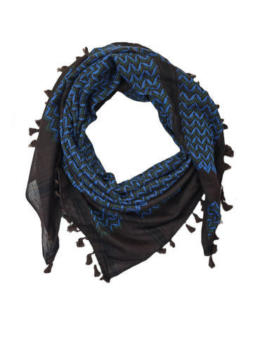 keffiyeh brown and green and blue rajaeen