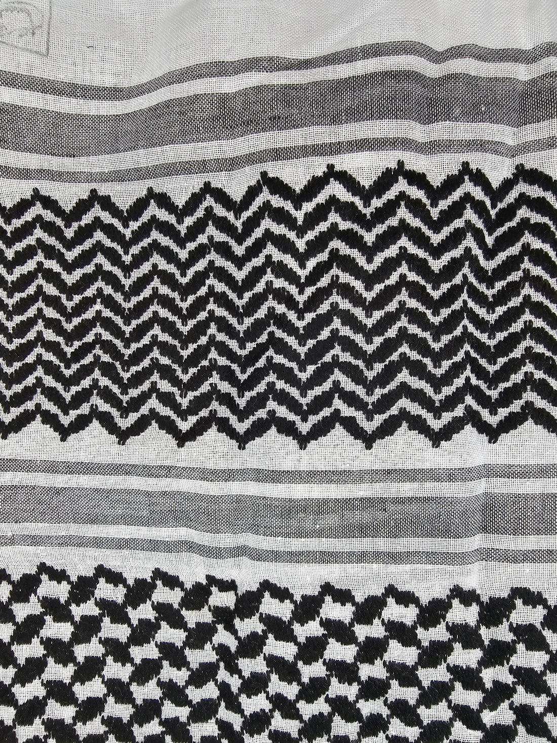 syrian black and white shemagh keffiyeh rajaeen