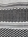 black and white shemagh keffiyeh rajaeen