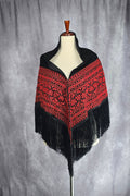 machine embroidered palestinian shawl rajaeen