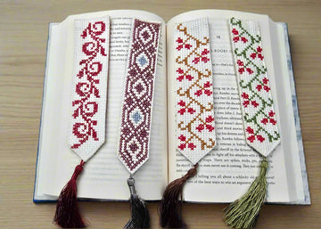 handmade embroidered bookmark by heba obied rajaeen