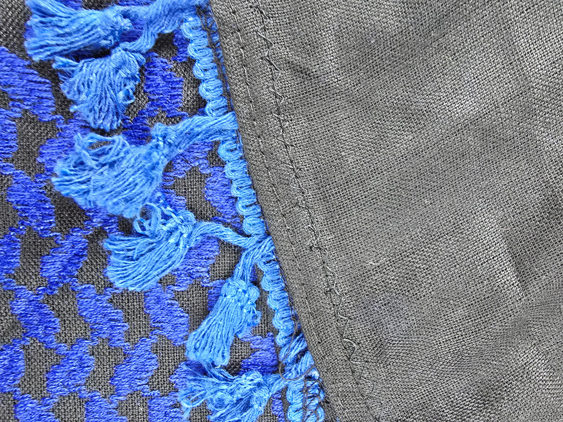 Shemagh Blue and Black Color