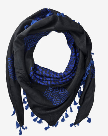 Shemagh Blue and Black Color