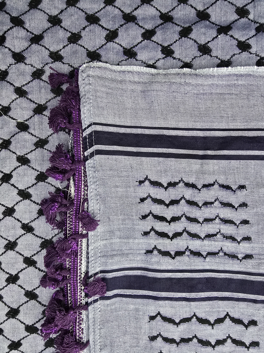 Purple Keffiyeh Scarf - Made in Palestine