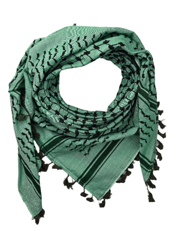 Green Shemagh Keffiyeh Scarf - Made in Palestine