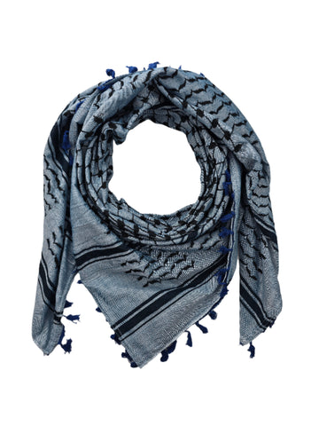 Palestine Kufiya Scarf - Traditional Blue