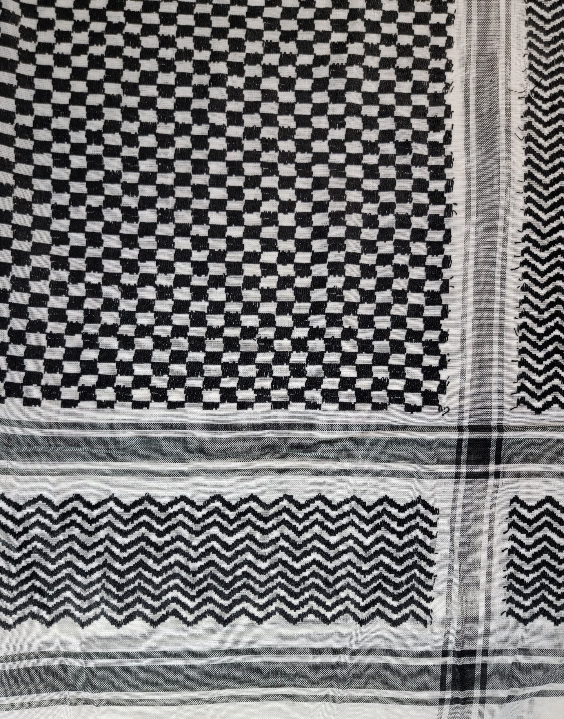 black and white keffiyeh rajaeen