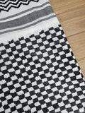 black and white shemagh rajaeen