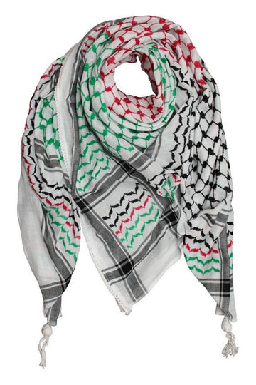 palestinian flag keffiyeh rajaeen