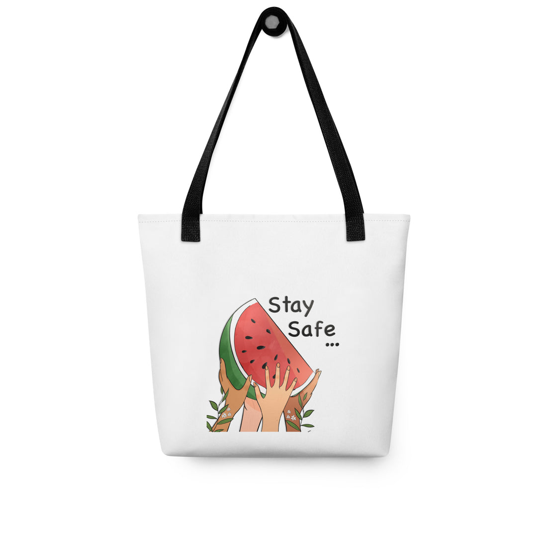 watermelon illustrated tote bag rajaeen