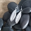 silver olive leaf earrings rajaeen