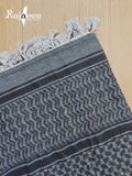 shemagh keffiyeh dark gray color rajaeen