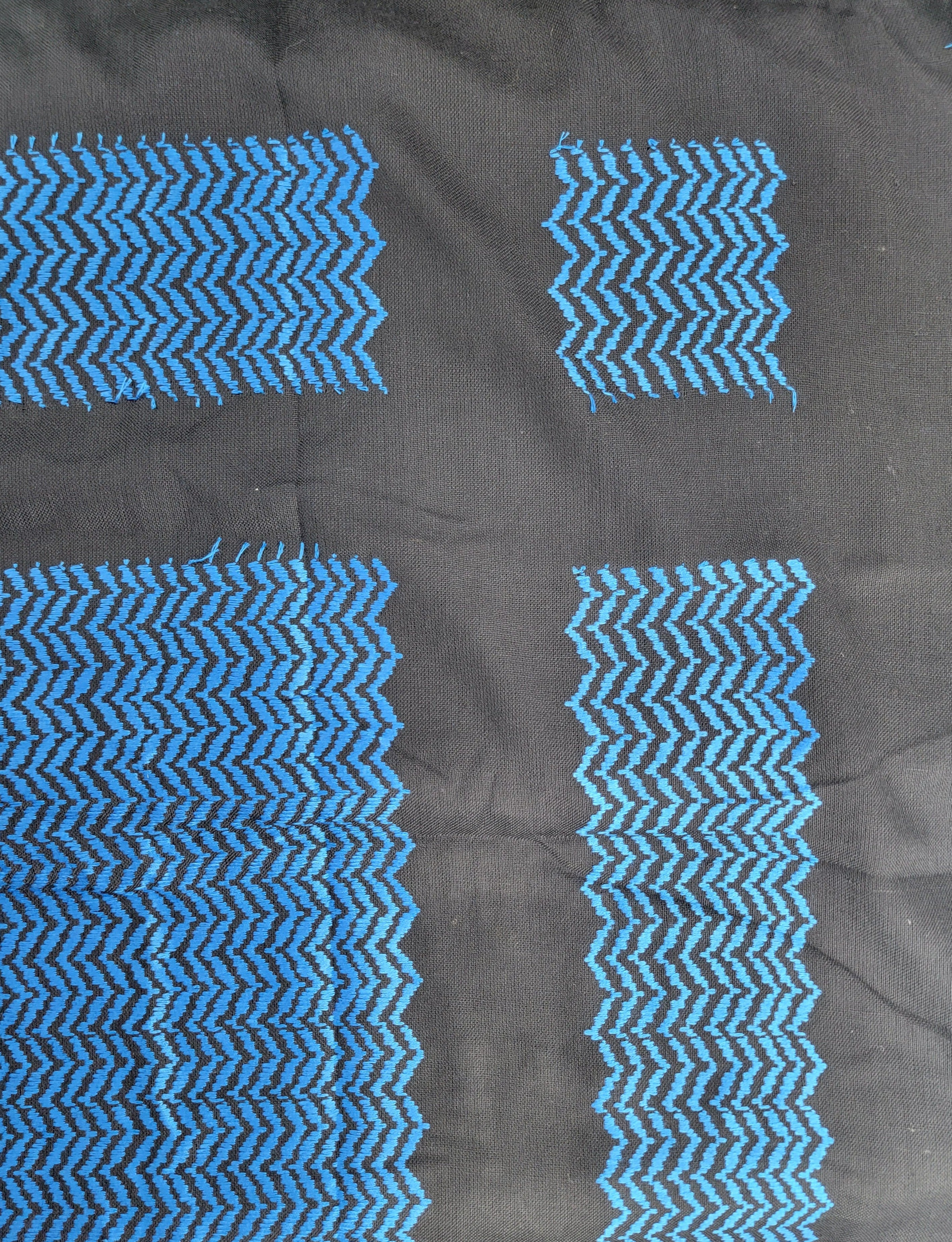 blue and black keffiyeh scarf rajaeen