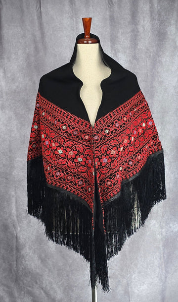 Palestinian Tatreez Shawl