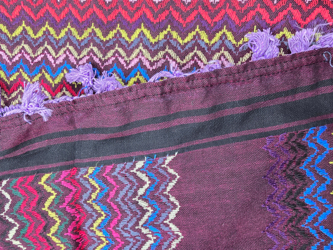 Purple Keffiyeh Scarf - Made in Palestine