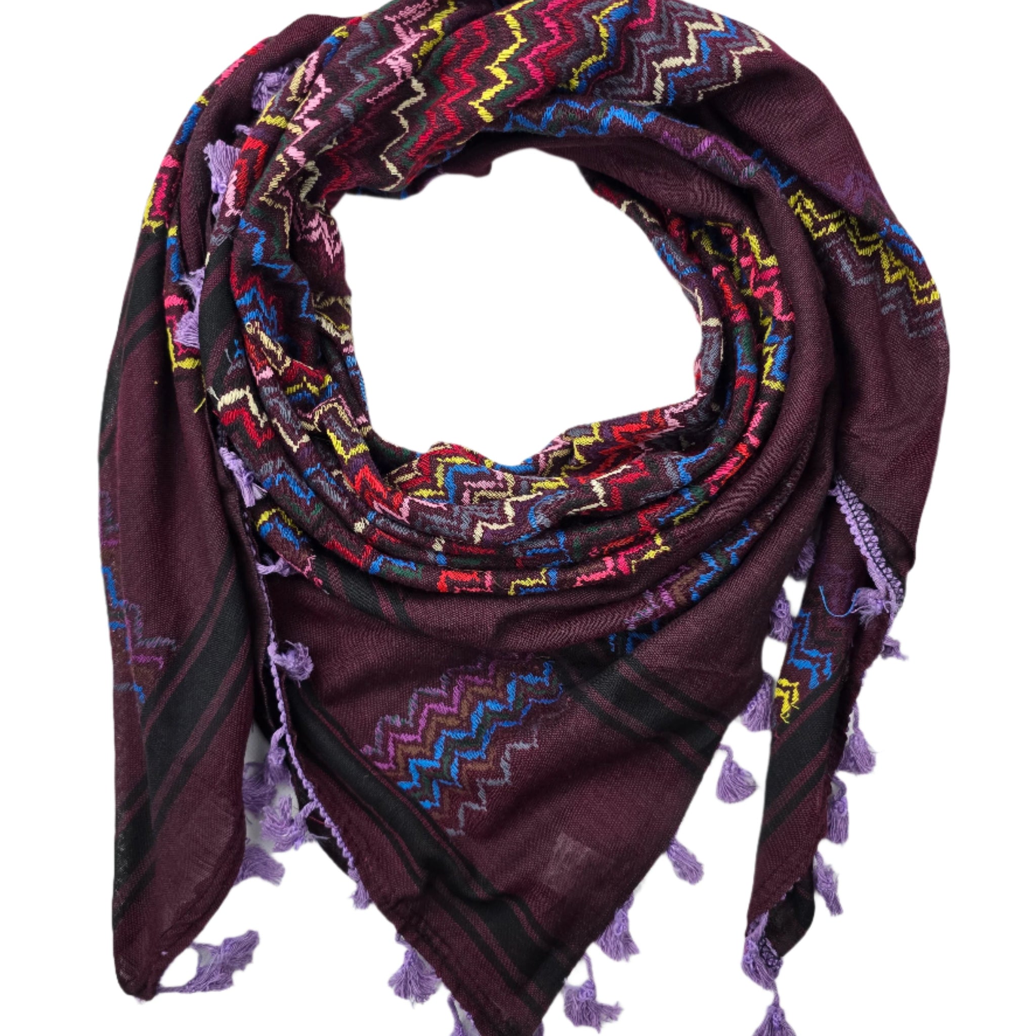 Purple Keffiyeh Scarf - Made in Palestine