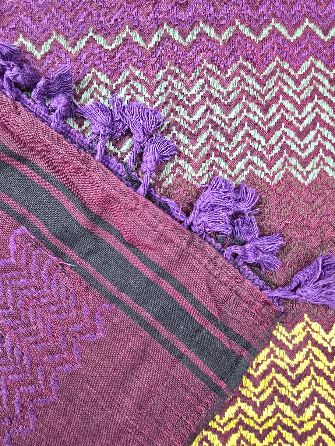 Purple Keffiyeh Scarf - Made in Palestine