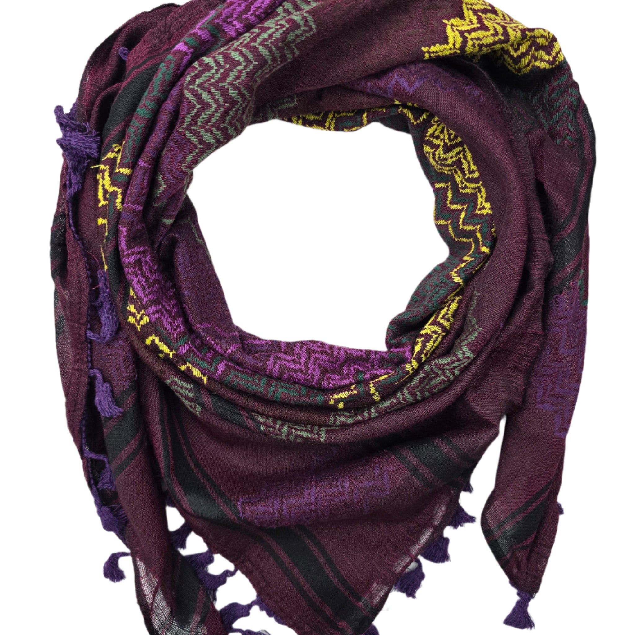 Purple Keffiyeh Scarf - Made in Palestine