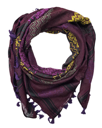 Purple Keffiyeh Scarf - Made in Palestine