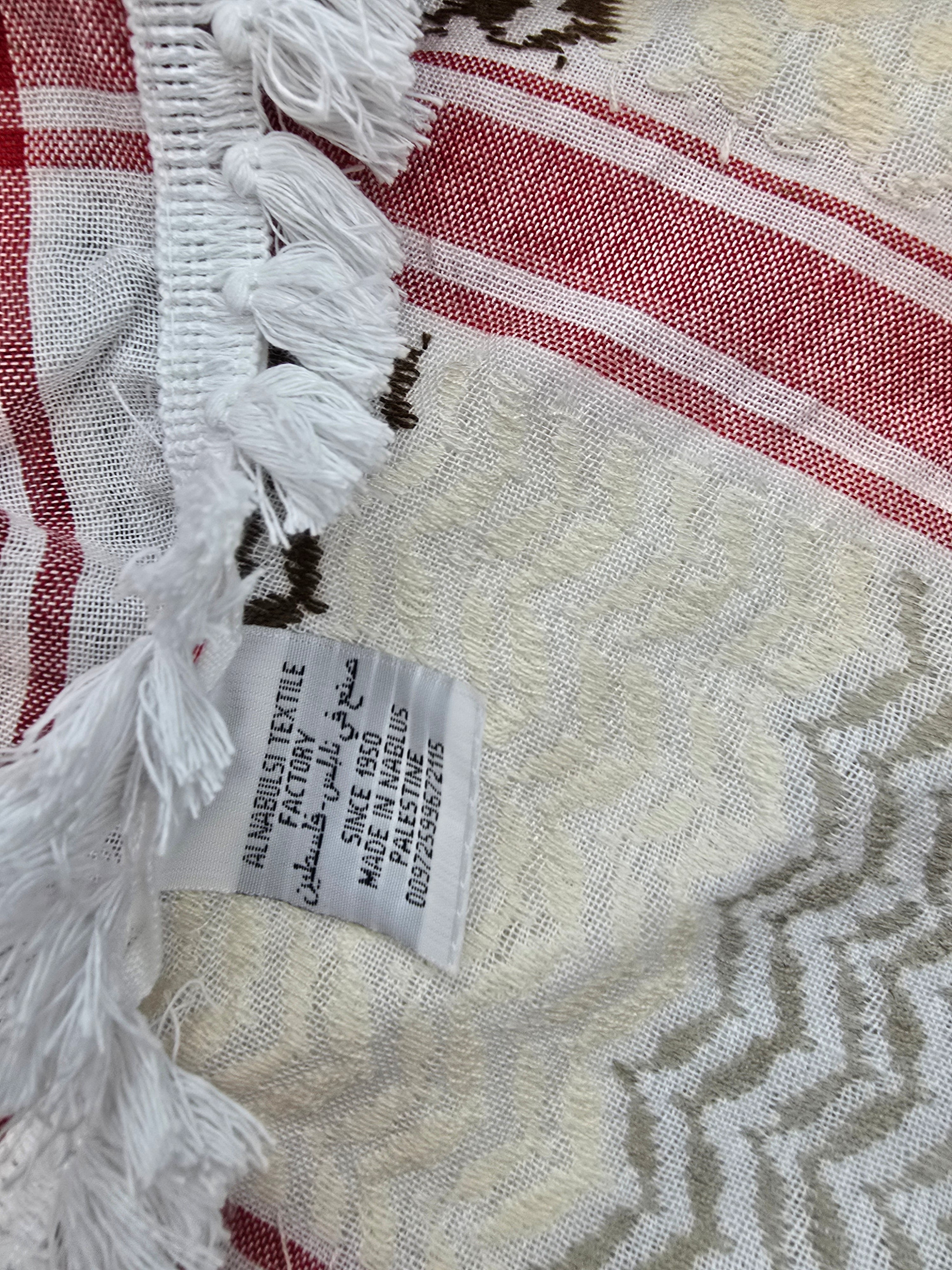 Black and White Keffiyeh - Made in Palestine | Rajaeen
