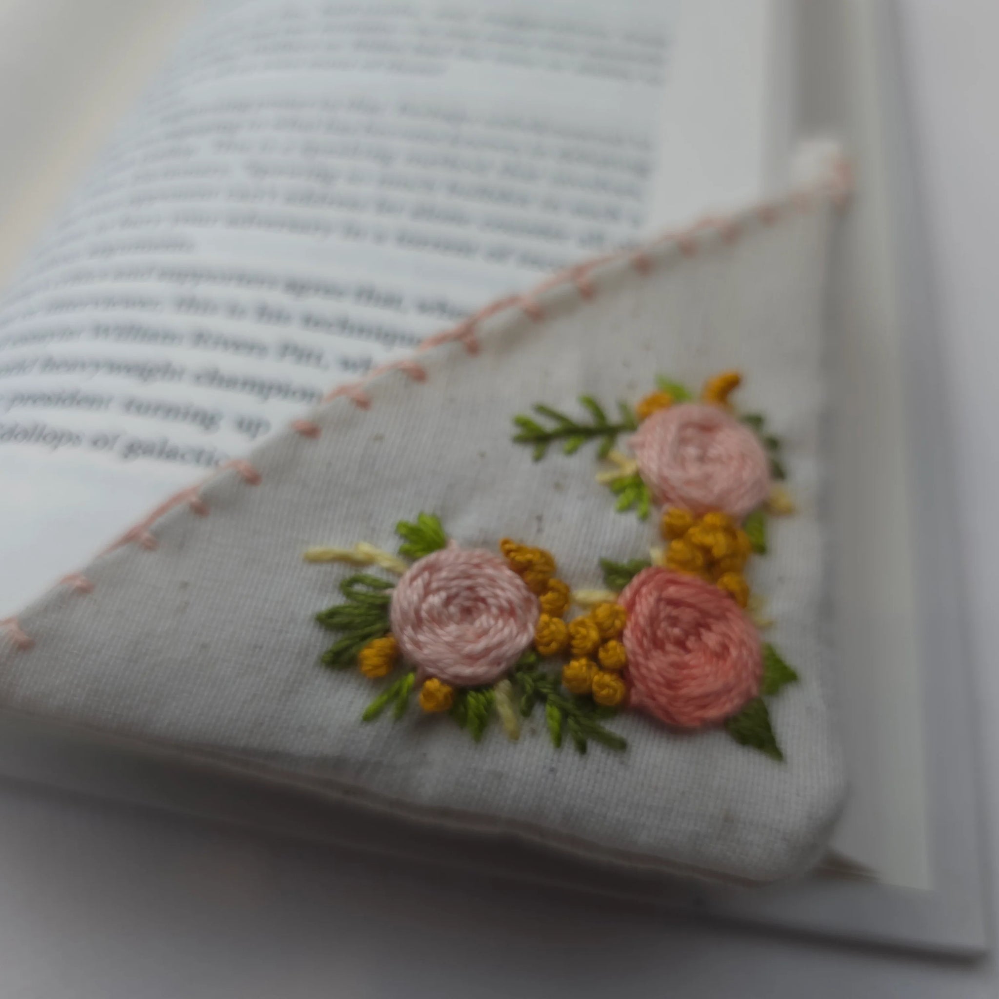 Handmade Embroidered Bookmark