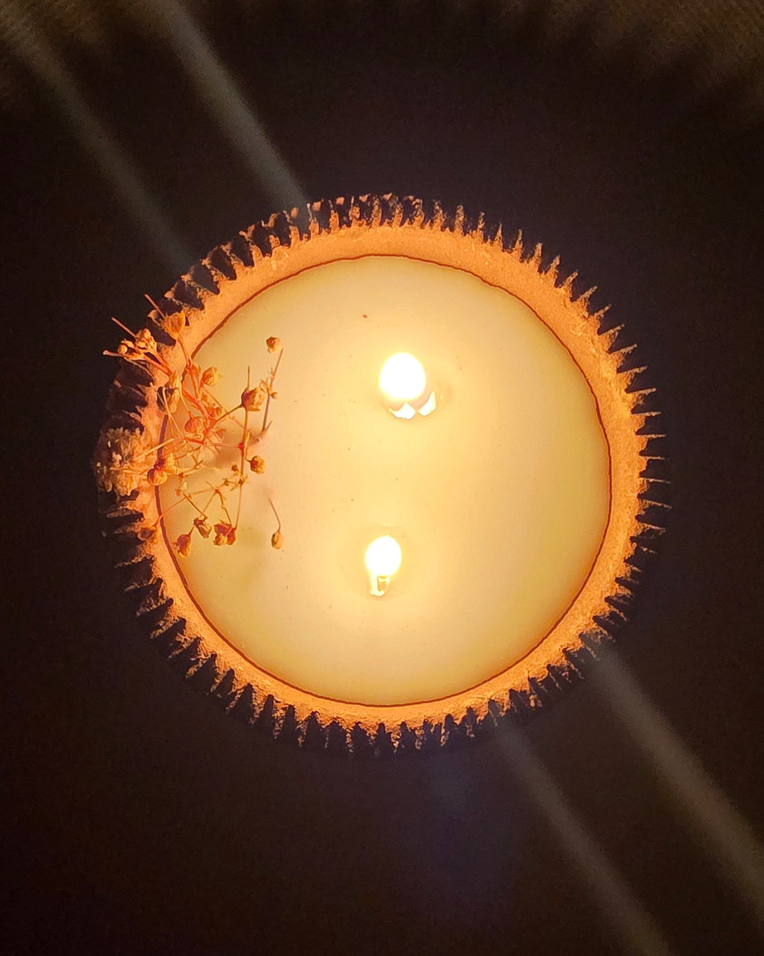 Candle in Pottery Bowl - Handmabe by Sondos Shureim - Nablus, Palestine - Vanilla