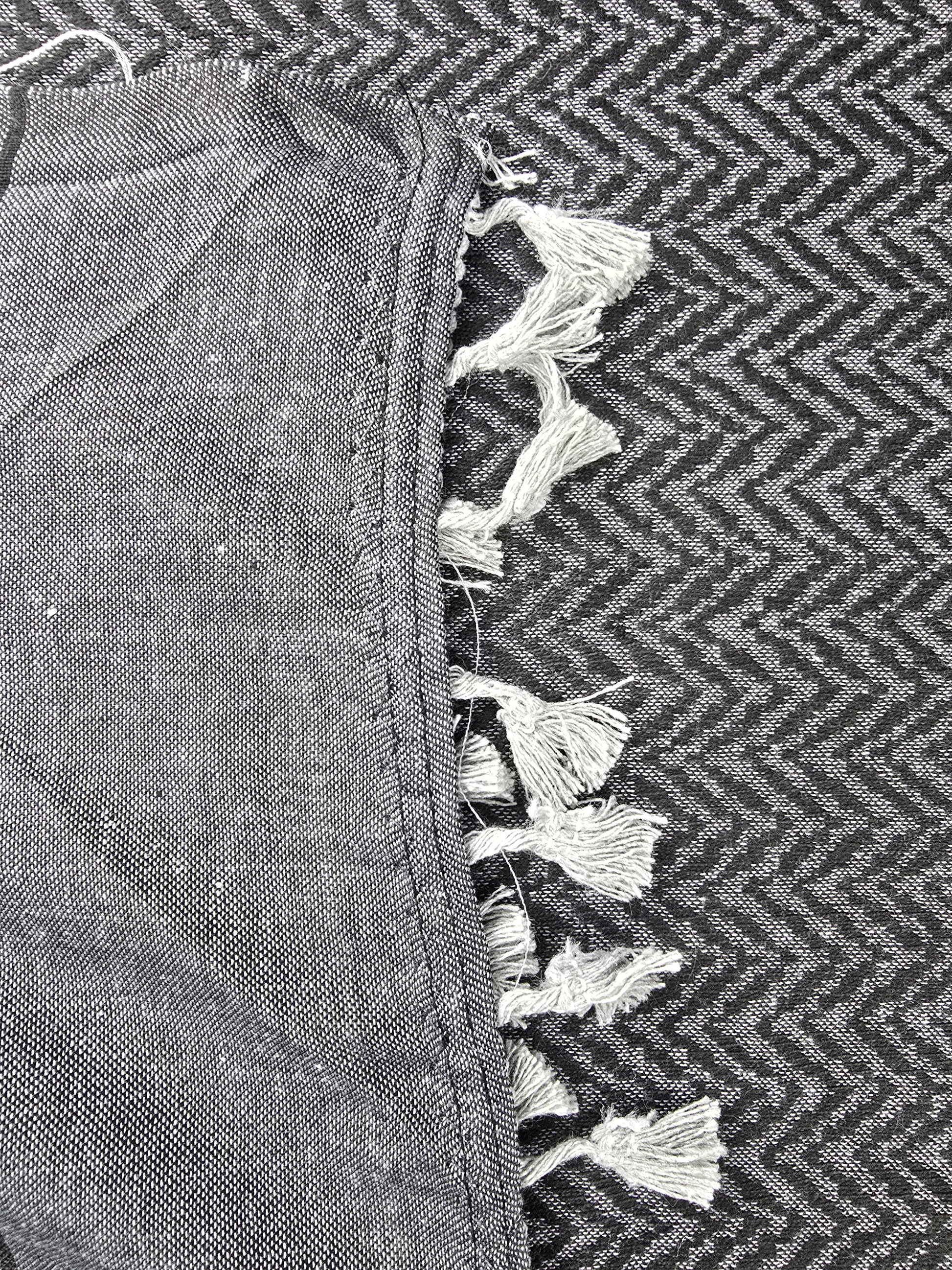 Dark Gray Shemagh Keffiyeh - Made in Palestine