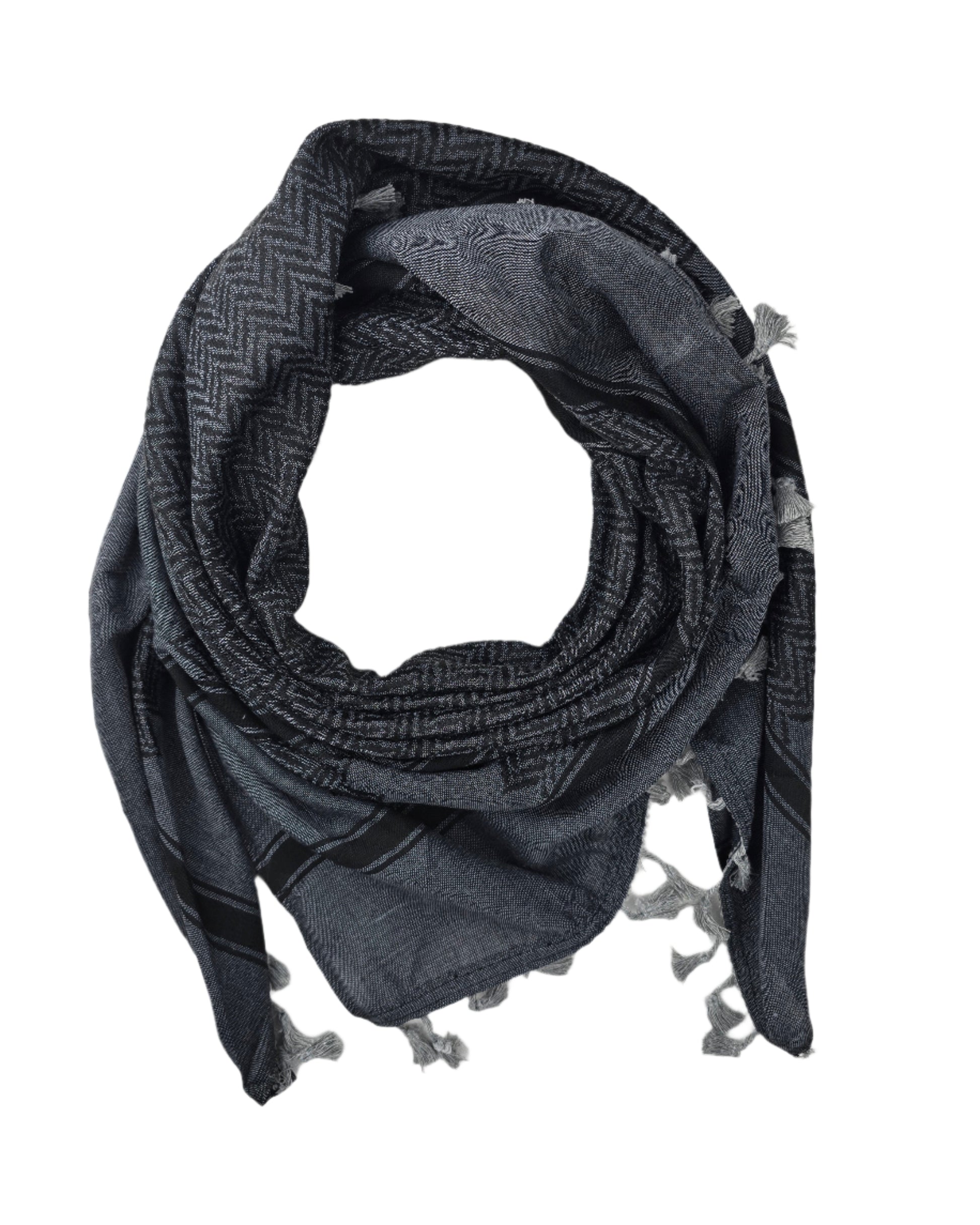 Dark Gray Shemagh Keffiyeh - Made in Palestine