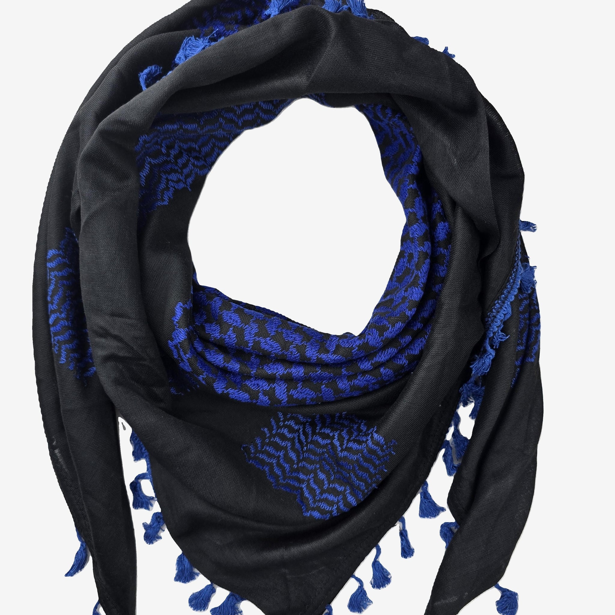 Shemagh Blue and Black Color