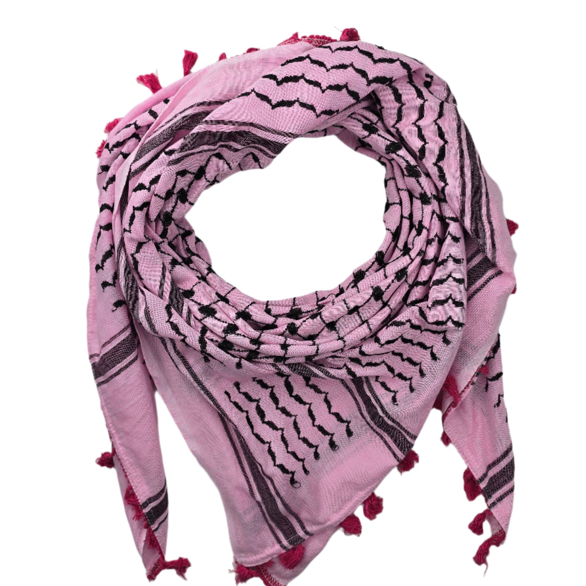 Pink Keffiyeh Scarf - Made in Palestine