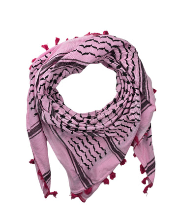 Pink Keffiyeh Scarf - Made in Palestine