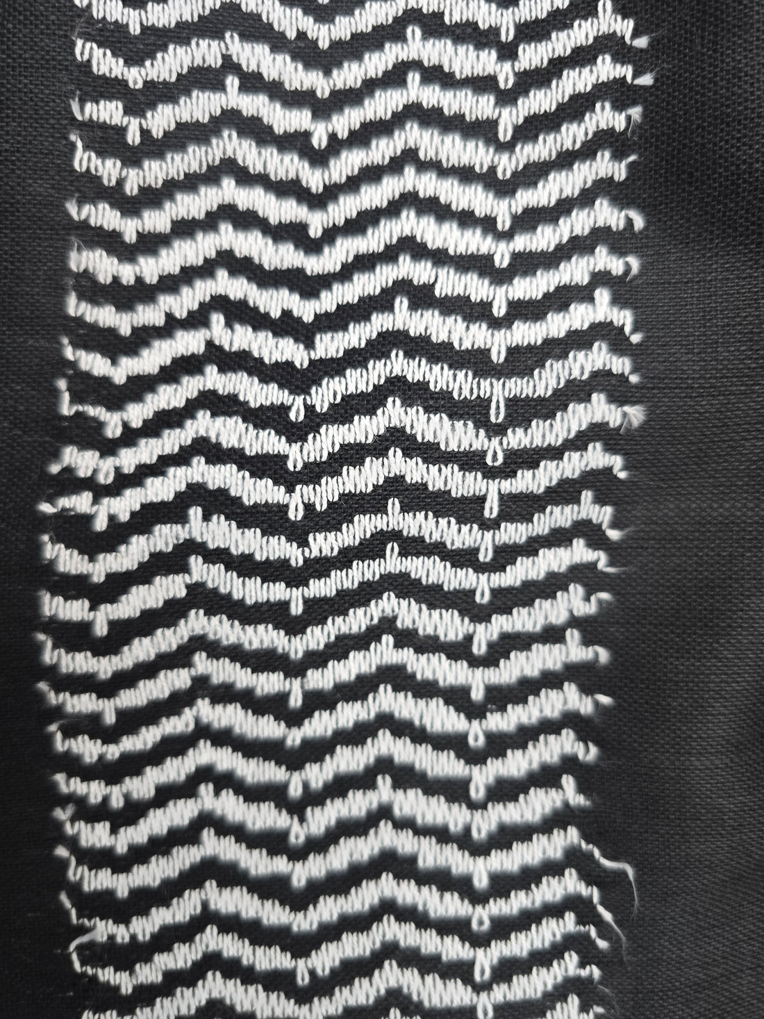 Black Shemagh Keffiyeh Narrow - Made in Palestine