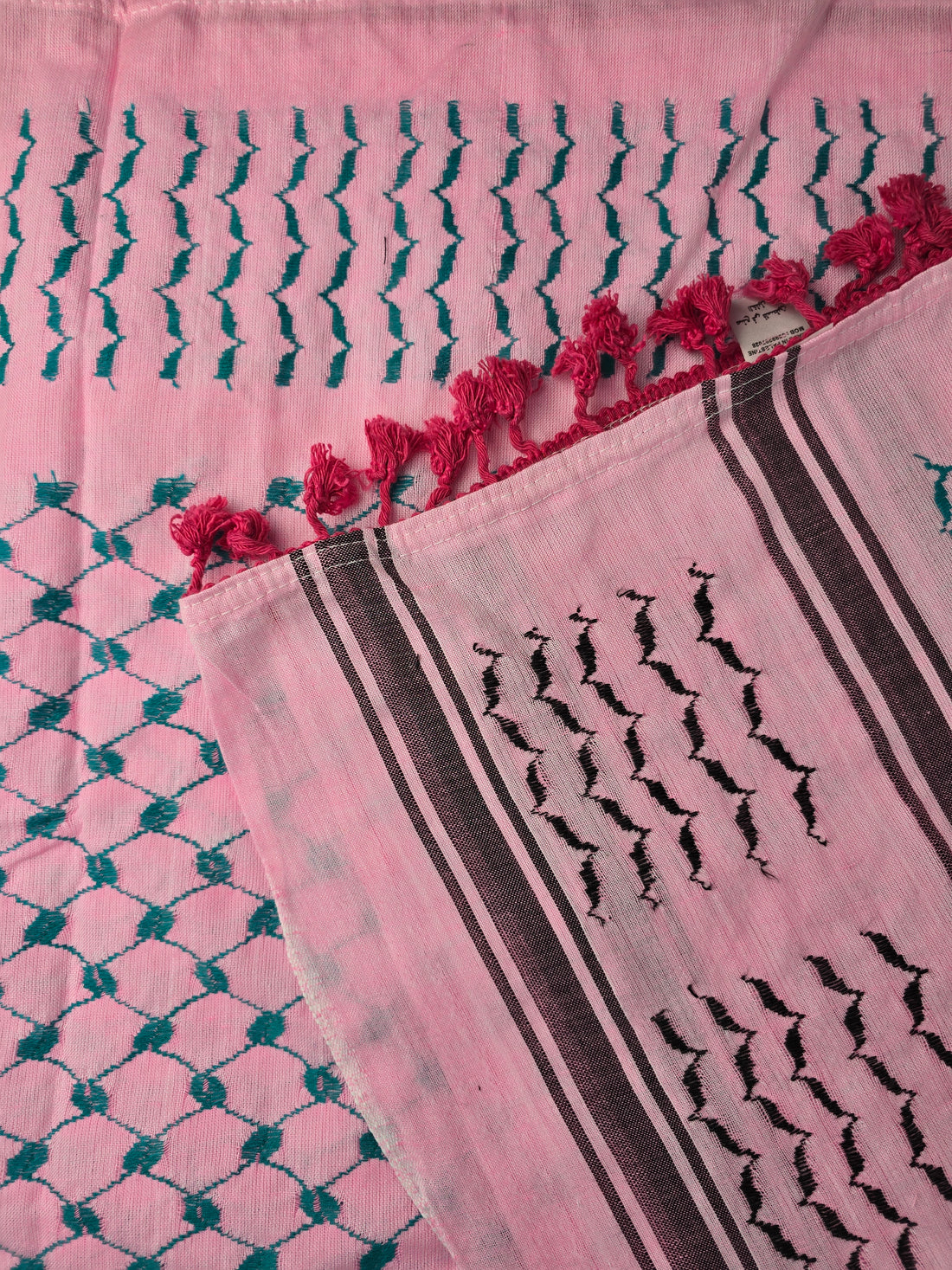 Pink Keffiyeh Scarf - Made in Palestine