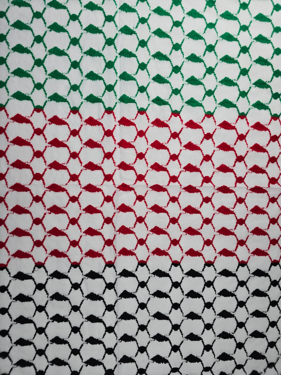 Made in Syria - Keffiyeh Shemagh - Palestine Flag Color