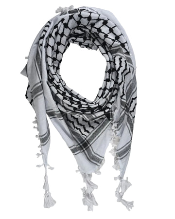 Black and White Keffiyeh – Woven in Syria