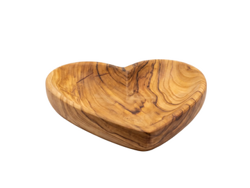 Olive Wood Heart Bowl
