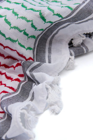 palestinian flag keffiyeh scarf rajaeen