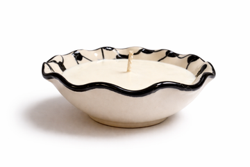 Candle in Keffiyeh Bowl — Handmade in Nablus, Palestine