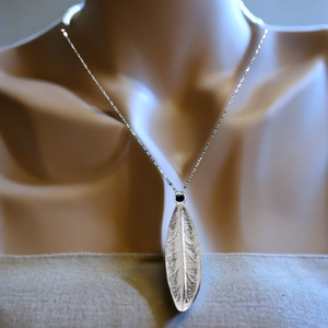 Olive Leaf Necklace (925 Sterling Silver)