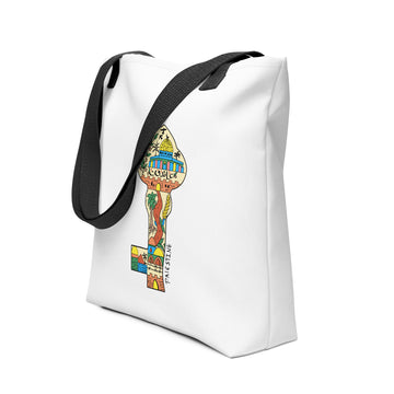 palestinian return key art tote bag rajaeen