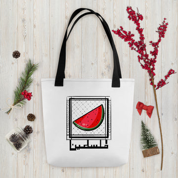 Tote bag-Watermelon Illustration-Designed by Palestinian Artist