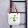 tote bag with palestine map artwork rajaeen